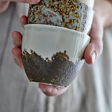 Paula Crackle Stoneware Cup 195ml - Grey