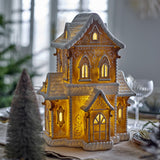 Kevin Resin Christmas Decoration with Light - Brown