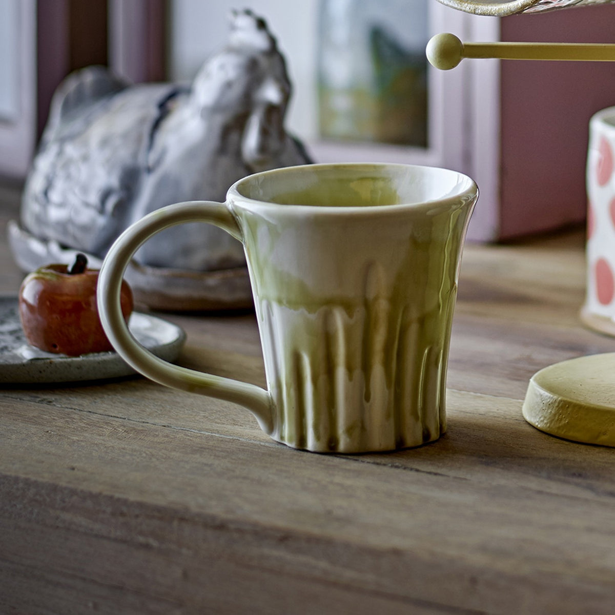 Joseph Green Stoneware Mugs 260ml Set of 4 - Multi