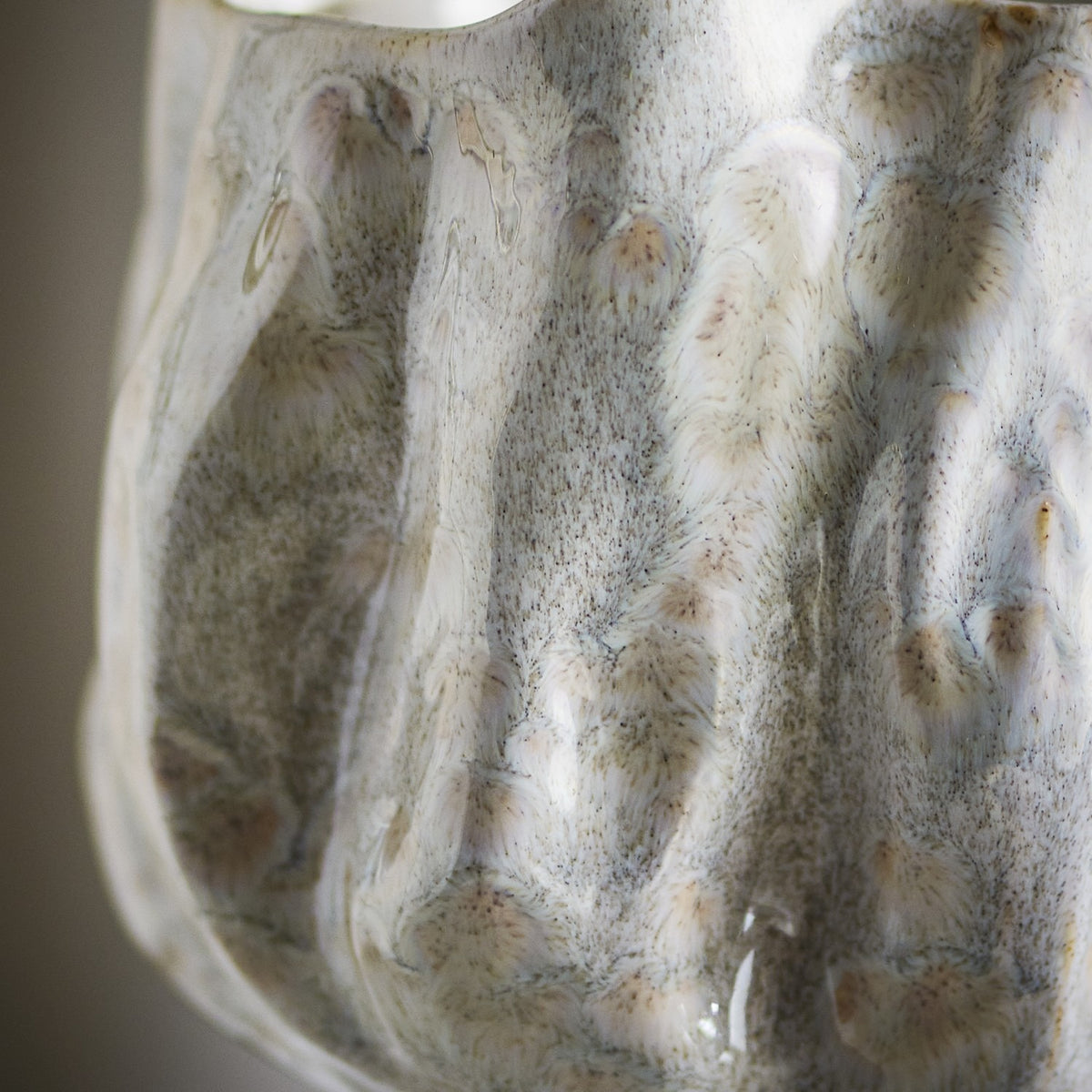 Adair Stoneware Vase 24cm - White
