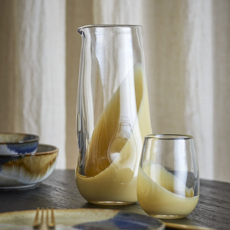 Ballard Glass Jug 1250ml - Beige