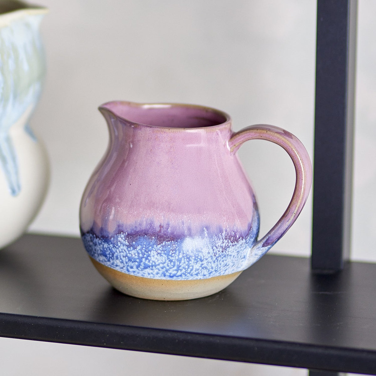 Paula Speckled Stoneware Milk Jug 435ml - Pink