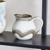 Paula Wavy Stoneware Milk Jug 435ml - White