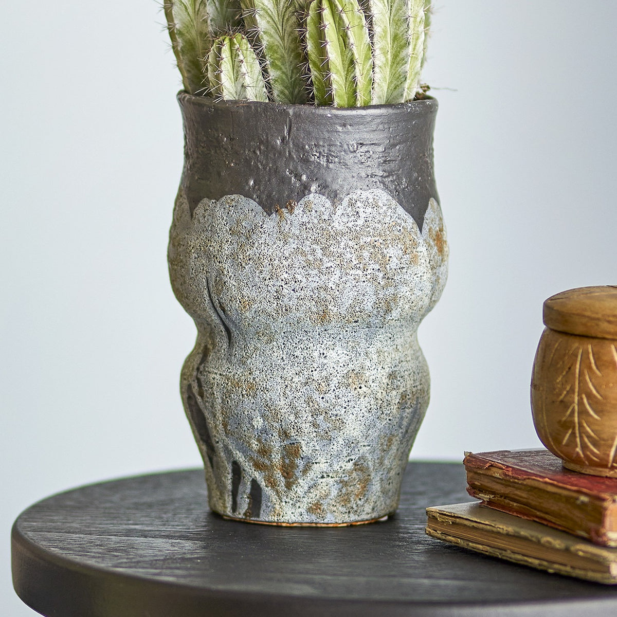 Neeson Stoneware Plant Pot - Grey
