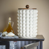 Madge Stoneware Storage Jar with Lid 2550ml - White