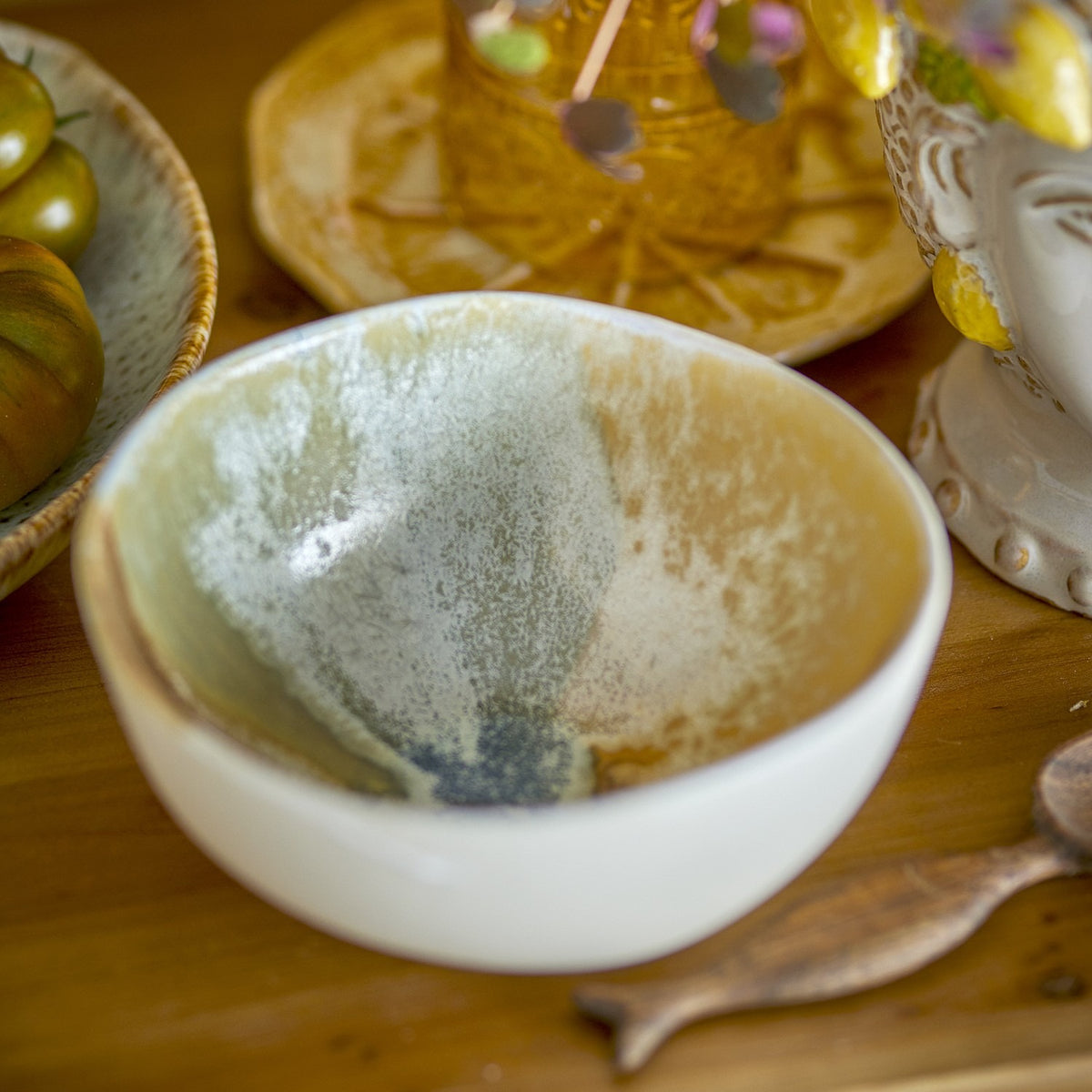 Lacey Stoneware Bowls 15cm Set of 4 - Multi