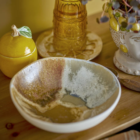 Lacey Stoneware Bowls 21cm Set of 4 - Multi
