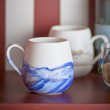 Lyre Stoneware Cups 250ml Set of 4 - Blue