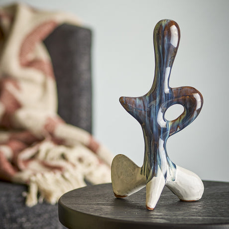 Harlan Stoneware Ornament - Blue