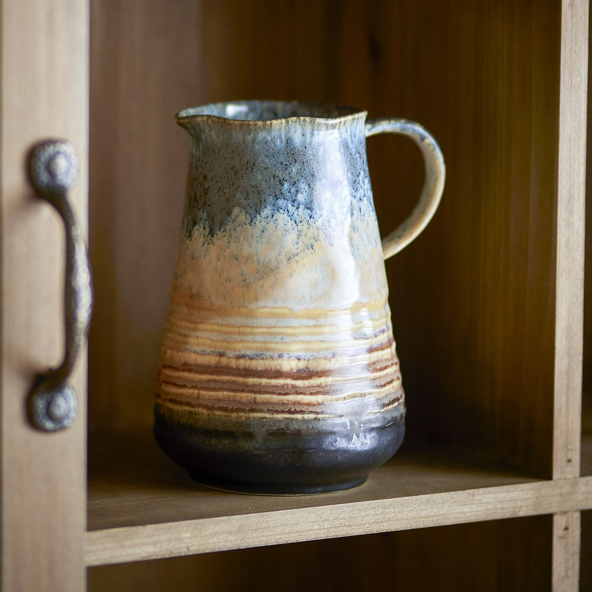 Deana Round Stoneware Jug 900ml - Multi