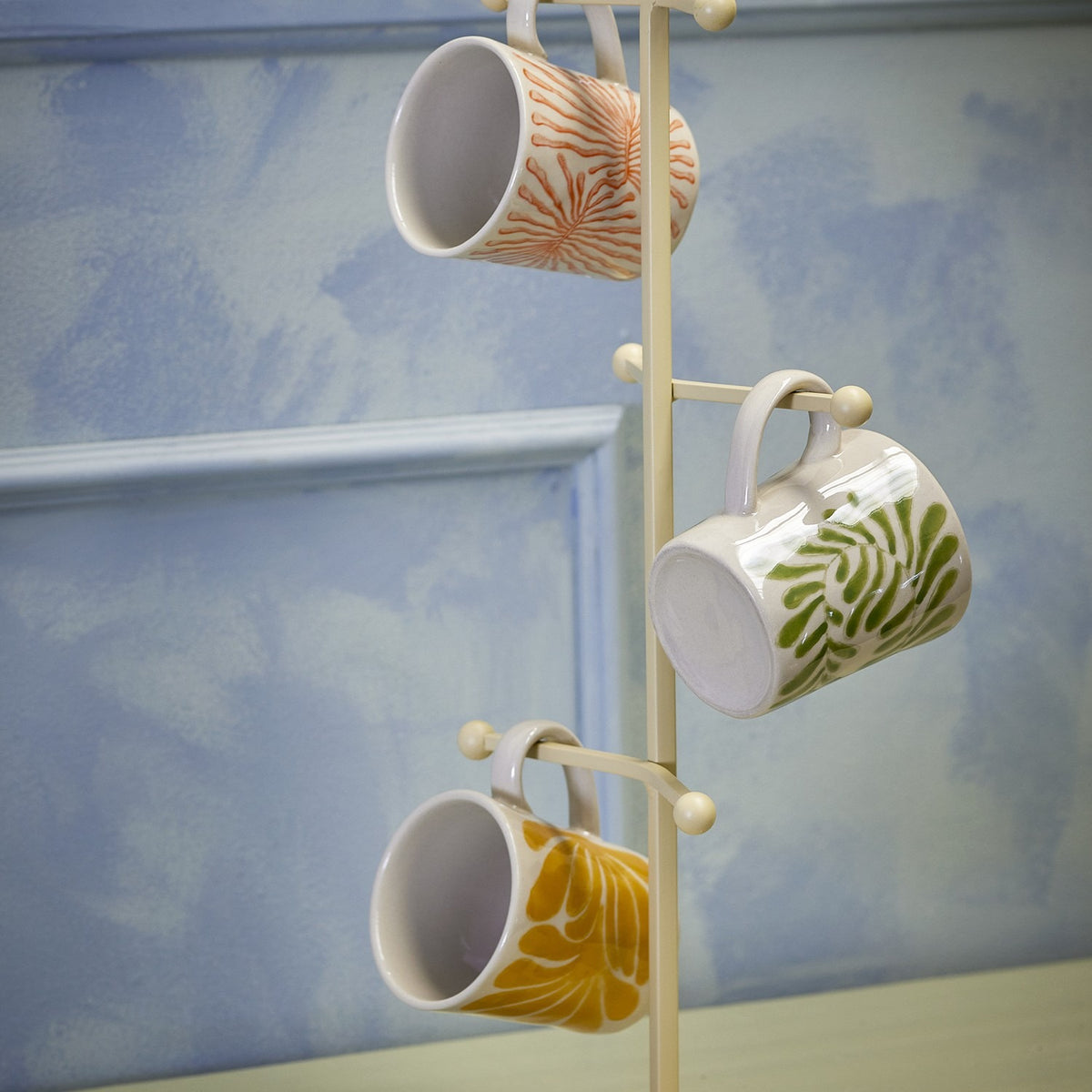 Fauni Stoneware Cups 220ml Set of 3 - Multi