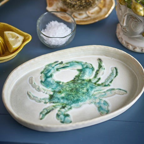 Hadden Stoneware Plates 29x18cm Set of 4 - Cream