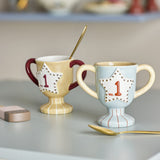 Trophy Star Stoneware Cups 150ml Set of 2 - Multi