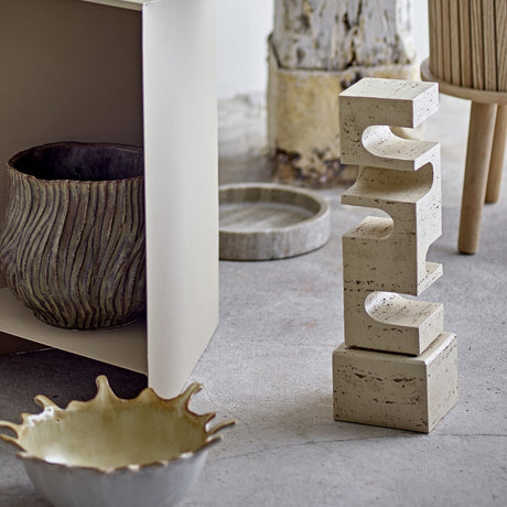 Hallam Resin Ornament - Beige