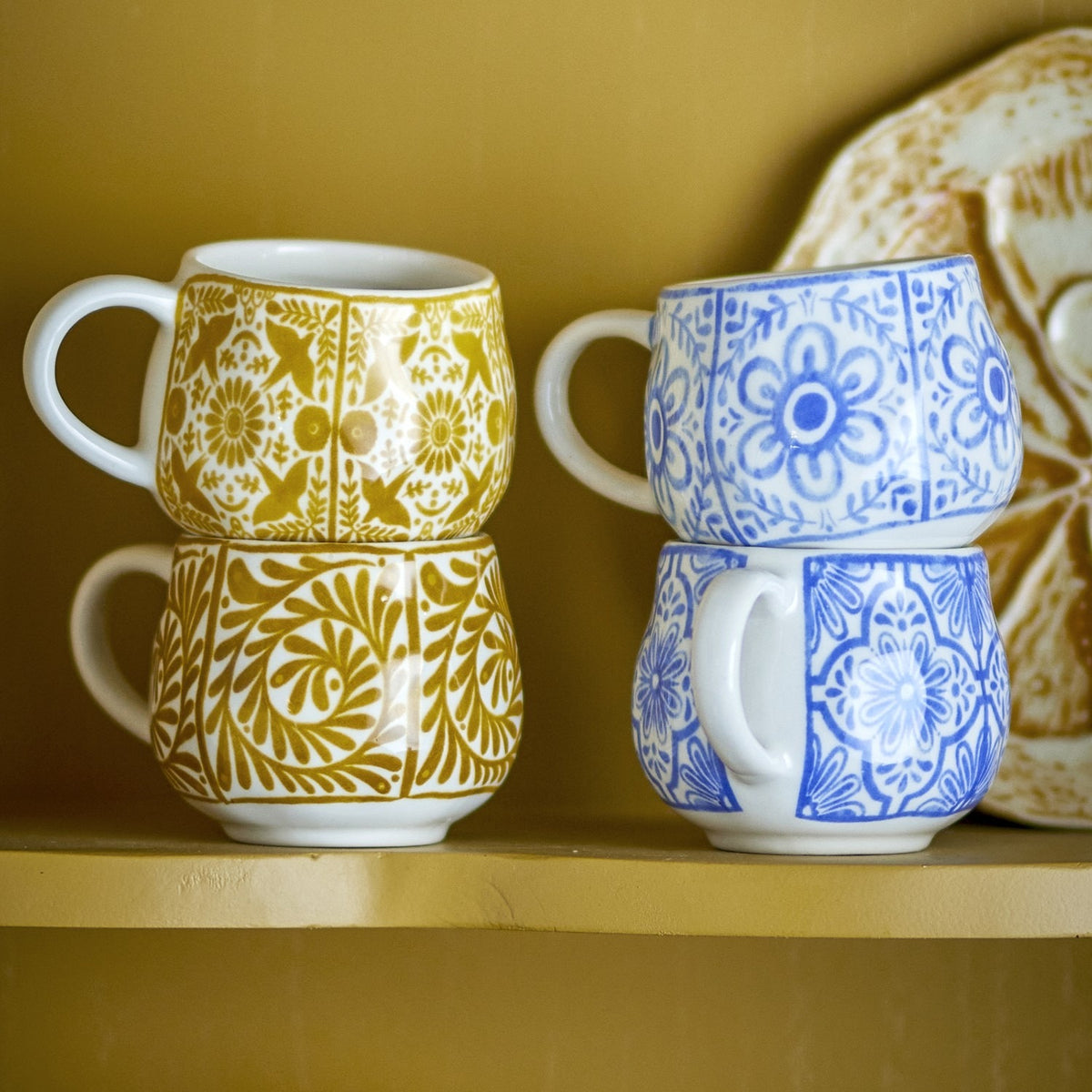 Milton Stoneware Espresso Cups 155ml Set of 4 - Multi