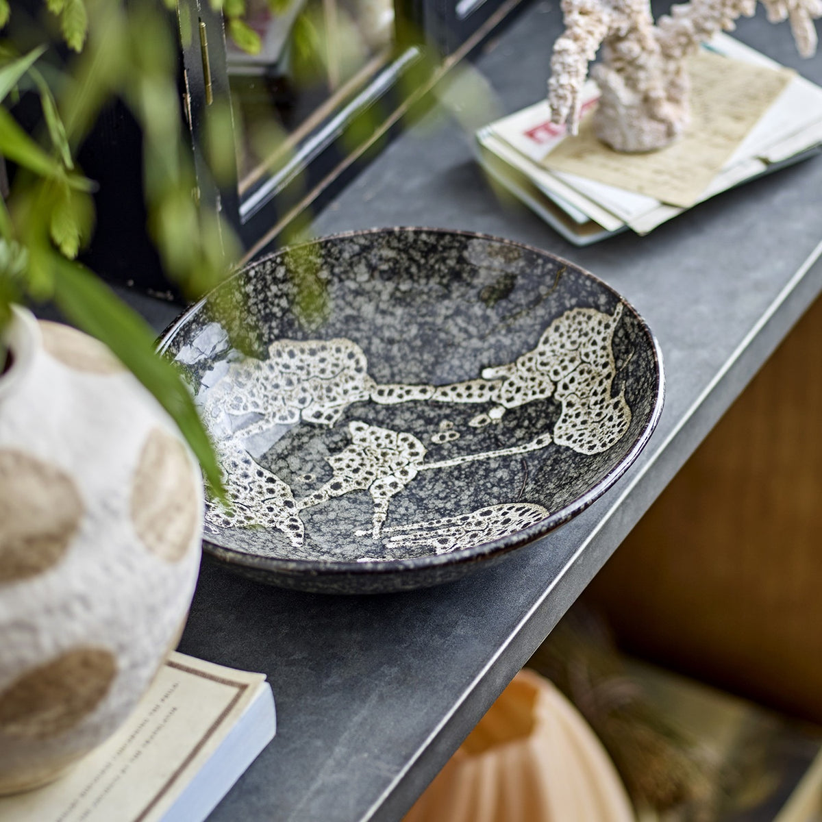 Sway Stoneware Bowl 24cm - Grey