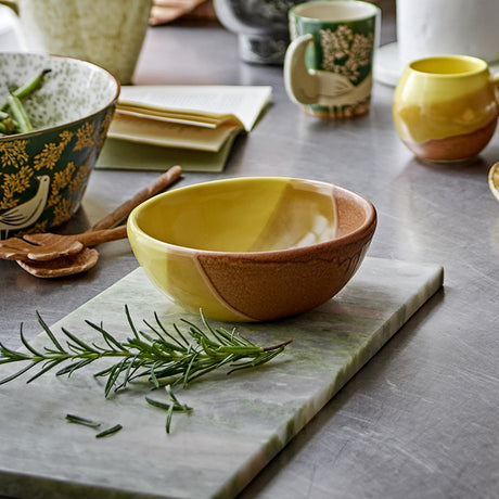 Paula Stoneware Bowl 16cm - Yellow