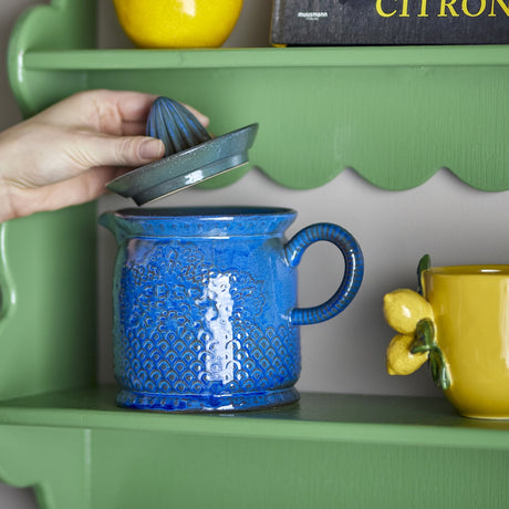 Liselu Stoneware Lemon Squeezer - Blue