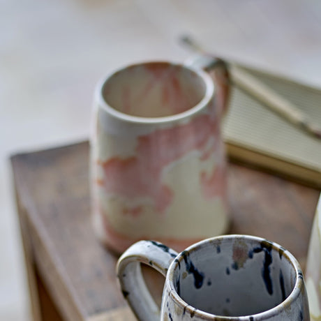 Winnie Marbled Stoneware Mugs 370ml Set of 4 - Multi