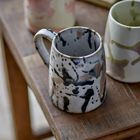 Winnie Splattered Stoneware Mugs 370ml Set of 4 - Multi
