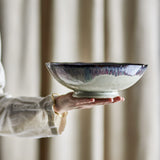 Imogen Banded Stoneware Bowl 24cm - Multi