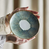 Imogen Green Stoneware Plate - Multi