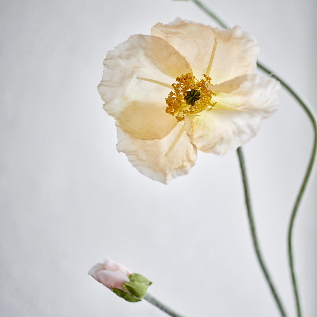 Poppy Artificial Stem - Nude