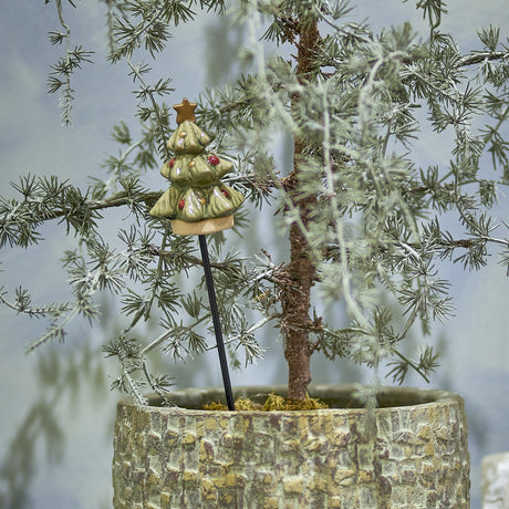 Geenie Stoneware Christmas Decoration - Green