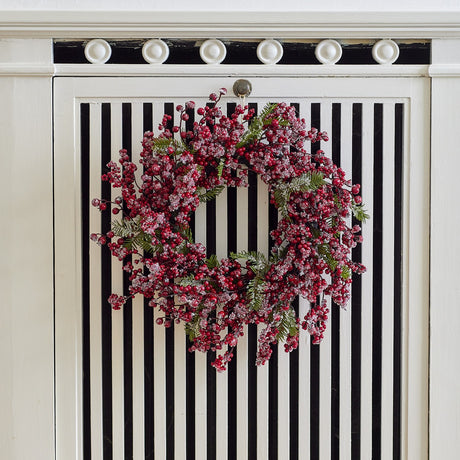 Winter Berry Artificial Christmas Wreath - Red