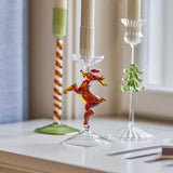 Dasho Glass Christmas Candle Holder - Amber