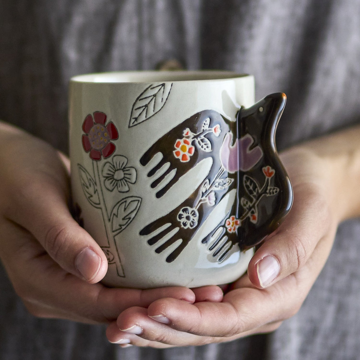 Vivielle Stoneware Cups 325ml Set of 4 - Multi