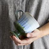 Odile Stoneware Mugs 250ml Set of 4 - Blue