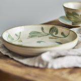 Bethany Leaf Stoneware Side Plates Set of 4 - Cream