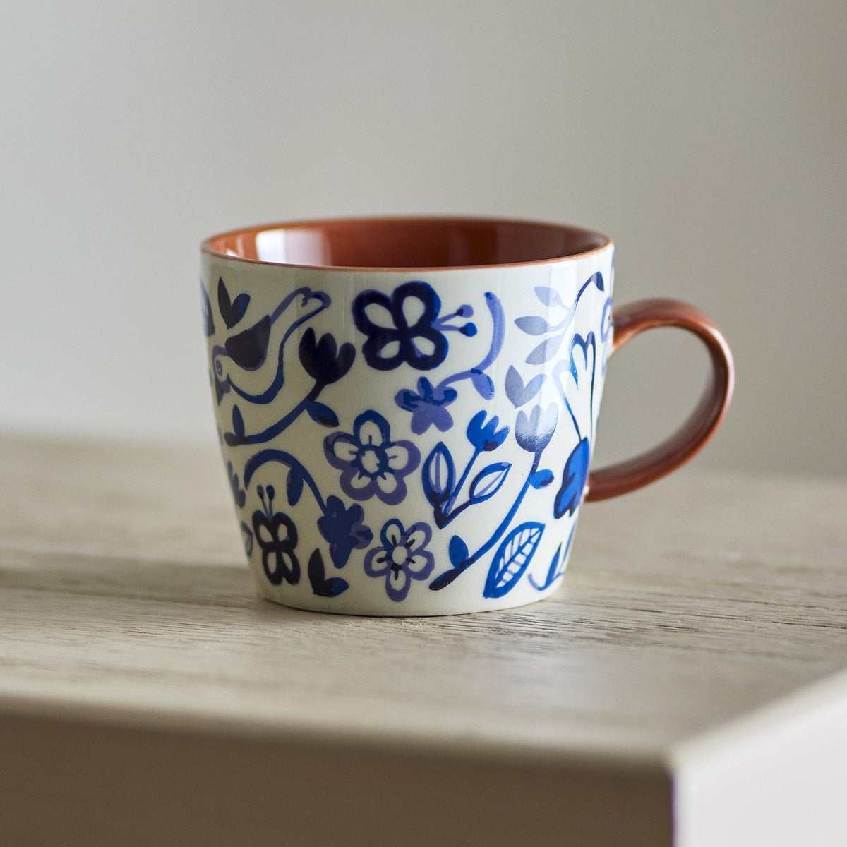 Figuria Floral Stoneware Mugs 300ml Set of 4 - Multi