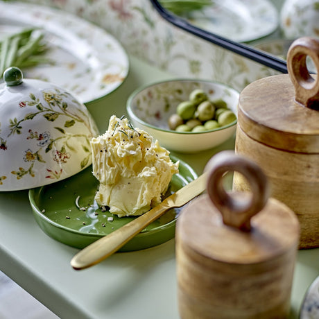 Bloomie Floral Stoneware Butter Dish - Multi