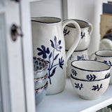 Eimy Floral Stoneware Jug - Cream