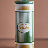 Stefano Striped Stoneware Storage Jar with Lid 2200ml - Multi