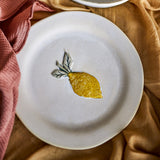 Hadden Lemon Stoneware Side Plates Set of 4 - Cream