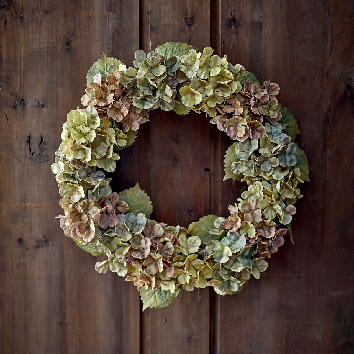 Hydrangea Artificial Wreath - Multi