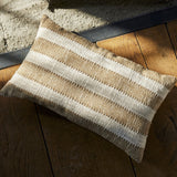 Cinta Striped Cotton Cushion - Natural