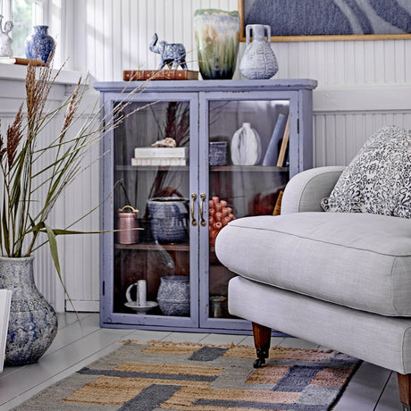 Hazem Wooden Cabinet 91cm - Blue