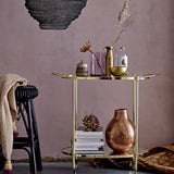 Fine Glass Bar Table - Gold