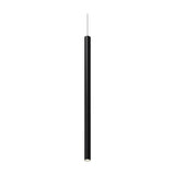 To-Be Aluminium Linear LED Pendant Light 65cm in matt black, a slim single tube with a downward-facing light source, shown on a plain white background.