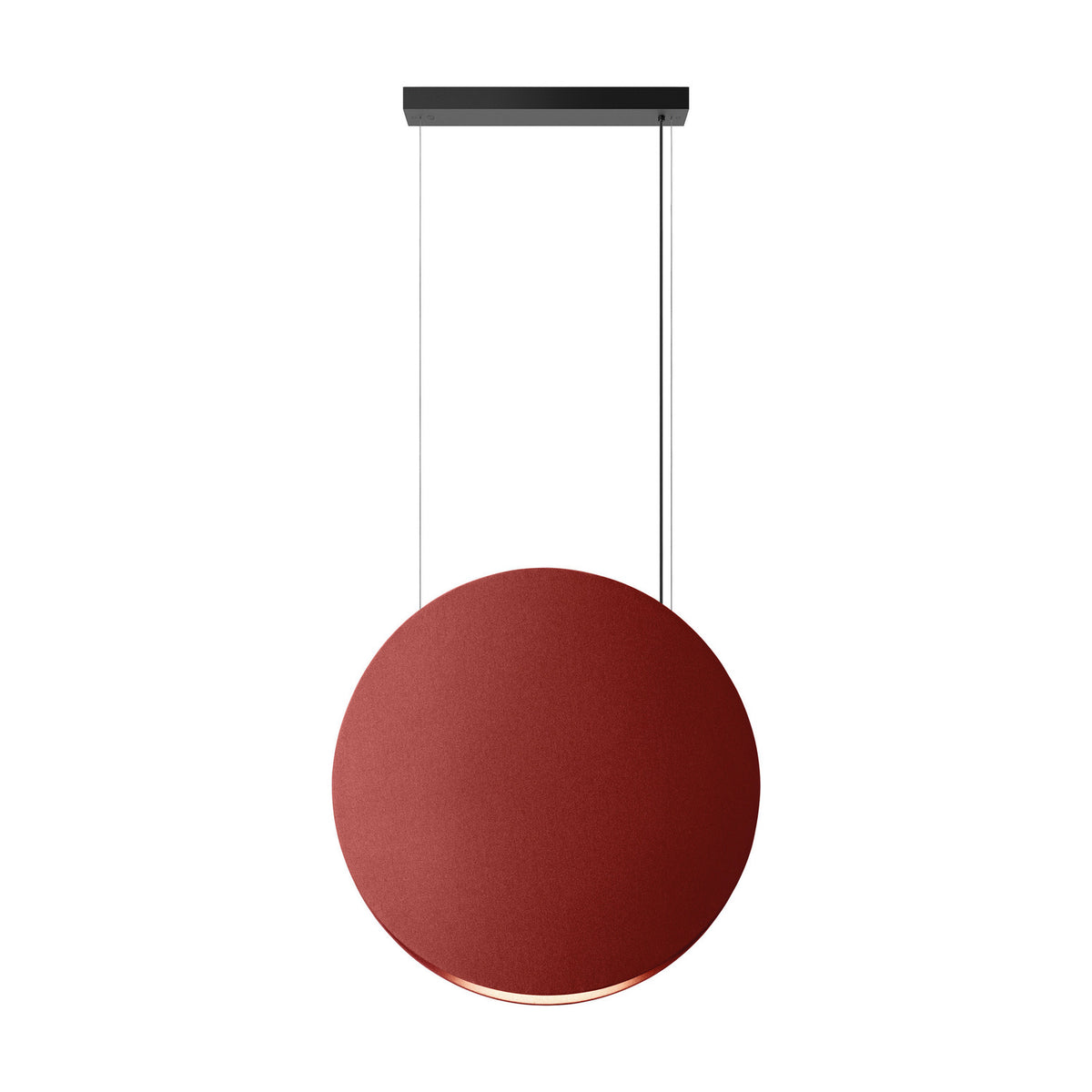 Noren S/85 Fabric Disc LED Pendant Light - Terracotta