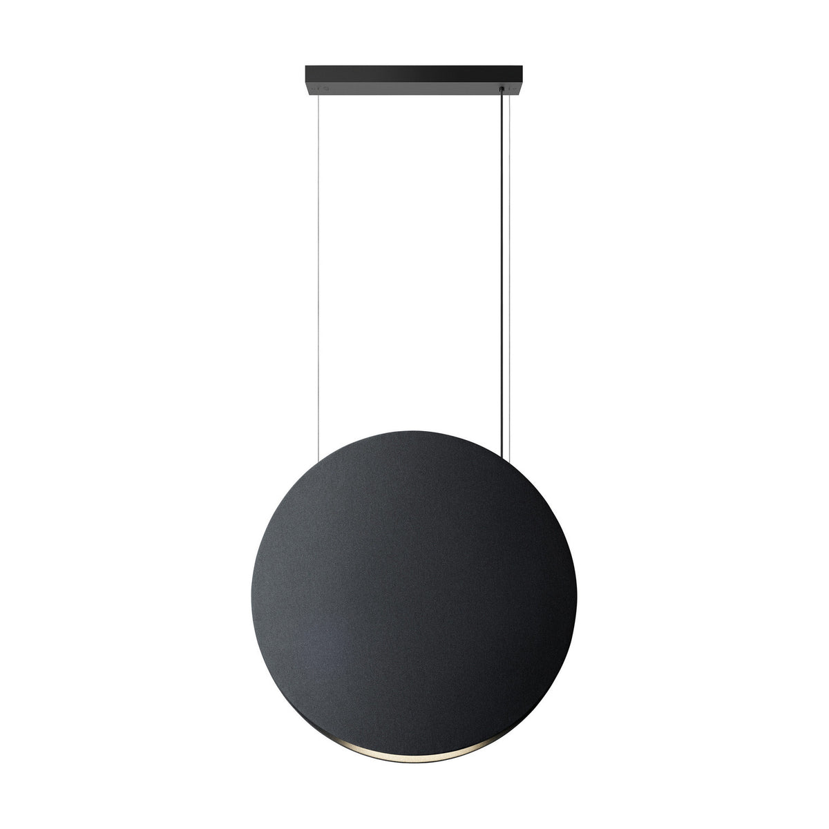 Noren S/85 Fabric Disc LED Pendant Light - Dark Grey