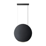 Noren S/85 Fabric Disc LED Pendant Light - Dark Grey