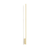 Hilow Line linear wall light, a slim 150cm champagne rod with integrated LED rising from a small rectangular wall bracket, shown against a plain white background.