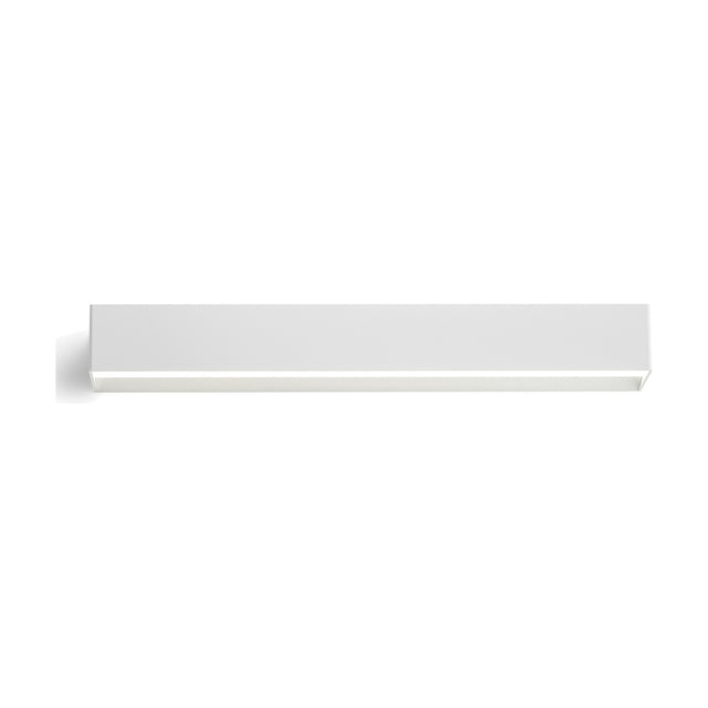 Toy S LED Wall Light 57.7cm in white, a slim rectangular bar with a bottom light strip and clean flat finish, shown on a plain white background.