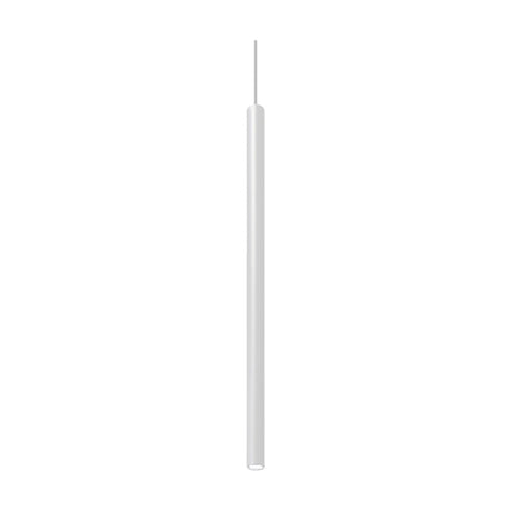 To-Be Aluminium Linear LED Pendant Light, a slim white tube 65cm long on a fine suspension cable, shown against a plain white background.