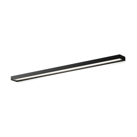 Zero Line Metal Linear Wall & Ceiling Light, 102cm, in matte black with a slim rectangular profile and integrated LED diffuser strip, shown on a plain white background.